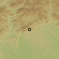 Shaded relief of the 51 km around Sankt Radegund bei Graz, drawn from the GMTED2010 grid