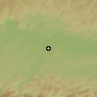 Shaded relief of the 50 km around Sankt Valentin, drawn from the GMTED2010 grid