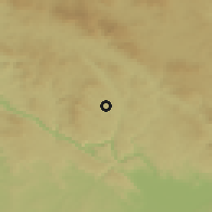 Shaded relief of the 50 km around Sarleinsbach, drawn from the GMTED2010 grid