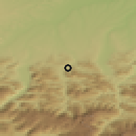 Shaded relief of the 50 km around Scharnstein, drawn from the GMTED2010 grid