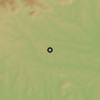 Shaded relief of the 51 km around Bärnbach, drawn from the GMTED2010 grid