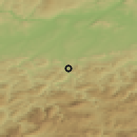 Shaded relief of the 50 km around Scheibbs, drawn from the GMTED2010 grid