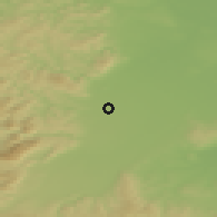 Shaded relief of the 50 km around Schönau an der Triesting, drawn from the GMTED2010 grid