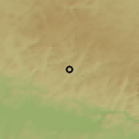 Shaded relief of the 50 km around Schönau im Mühlkreis, drawn from the GMTED2010 grid