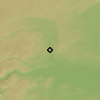 Shaded relief of the 50 km around Schönberg am Kamp, drawn from the GMTED2010 grid