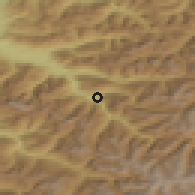 Shaded relief of the 51 km around Schruns, drawn from the GMTED2010 grid