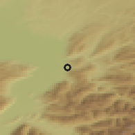 Shaded relief of the 51 km around Schwarzach, drawn from the GMTED2010 grid