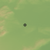 Shaded relief of the 50 km around Schwechat, drawn from the GMTED2010 grid