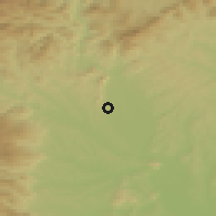 Shaded relief of the 51 km around Seiersberg, drawn from the GMTED2010 grid