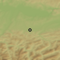 Shaded relief of the 50 km around Seitenstetten, drawn from the GMTED2010 grid
