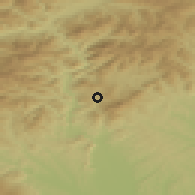 Shaded relief of the 51 km around Semriach, drawn from the GMTED2010 grid