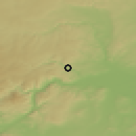Shaded relief of the 50 km around Senftenberg, drawn from the GMTED2010 grid