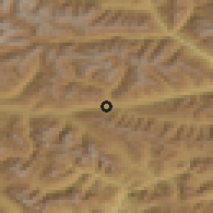 Shaded relief of the 51 km around Sillian, drawn from the GMTED2010 grid
