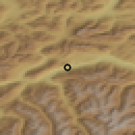 Shaded relief of the 51 km around Silz, drawn from the GMTED2010 grid