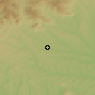 Shaded relief of the 51 km around Sinabelkirchen, drawn from the GMTED2010 grid