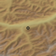 Shaded relief of the 51 km around Sistrans, drawn from the GMTED2010 grid