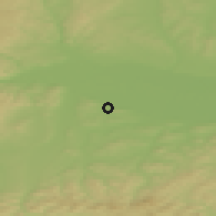 Shaded relief of the 50 km around Sitzenberg-Reidling, drawn from the GMTED2010 grid