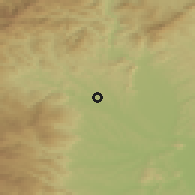 Shaded relief of the 51 km around Söding, drawn from the GMTED2010 grid