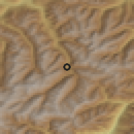 Shaded relief of the 51 km around Sölden, drawn from the GMTED2010 grid
