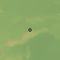 Shaded relief of the 50 km around Sommerein, drawn from the GMTED2010 grid