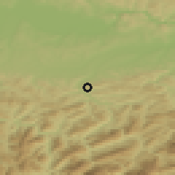 Shaded relief of the 50 km around Sonntagberg, drawn from the GMTED2010 grid