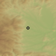 Shaded relief of the 51 km around Stainz, drawn from the GMTED2010 grid