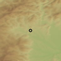 Shaded relief of the 51 km around Stallhofen, drawn from the GMTED2010 grid
