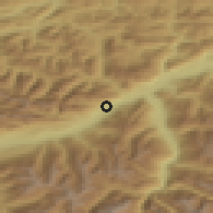 Shaded relief of the 51 km around Stans, drawn from the GMTED2010 grid