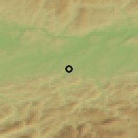 Shaded relief of the 50 km around Steinakirchen am Forst, drawn from the GMTED2010 grid