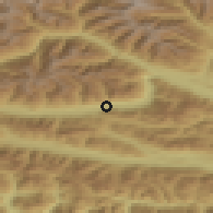 Shaded relief of the 51 km around Steinfeld, drawn from the GMTED2010 grid