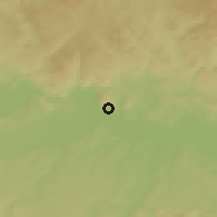 Shaded relief of the 50 km around Steyregg, drawn from the GMTED2010 grid