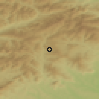 Shaded relief of the 51 km around Strallegg, drawn from the GMTED2010 grid