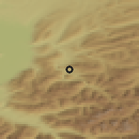Shaded relief of the 51 km around Bezau, drawn from the GMTED2010 grid