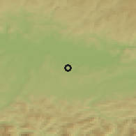 Shaded relief of the 50 km around Strengberg, drawn from the GMTED2010 grid