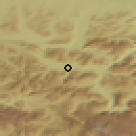 Shaded relief of the 50 km around Strobl, drawn from the GMTED2010 grid