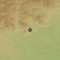 Shaded relief of the 51 km around Stubenberg, drawn from the GMTED2010 grid