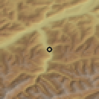 Shaded relief of the 51 km around Stumm, drawn from the GMTED2010 grid