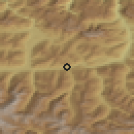 Shaded relief of the 51 km around Taxenbach, drawn from the GMTED2010 grid