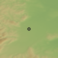 Shaded relief of the 50 km around Teesdorf, drawn from the GMTED2010 grid