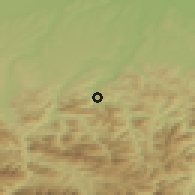 Shaded relief of the 50 km around Ternberg, drawn from the GMTED2010 grid