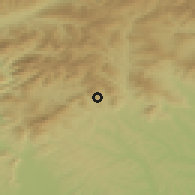 Shaded relief of the 51 km around Thannhausen, drawn from the GMTED2010 grid
