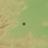Shaded relief of the 50 km around Theresienfeld, drawn from the GMTED2010 grid