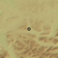 Shaded relief of the 50 km around Tiefgraben, drawn from the GMTED2010 grid