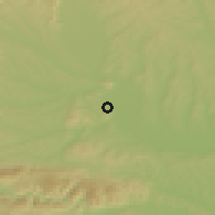 Shaded relief of the 51 km around Tillmitsch, drawn from the GMTED2010 grid