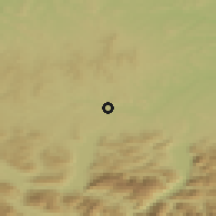 Shaded relief of the 50 km around Timelkam, drawn from the GMTED2010 grid