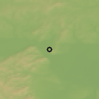 Shaded relief of the 50 km around Bisamberg, drawn from the GMTED2010 grid