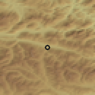 Shaded relief of the 51 km around Trieben, drawn from the GMTED2010 grid