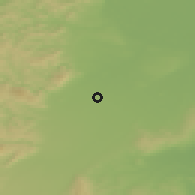 Shaded relief of the 50 km around Trumau, drawn from the GMTED2010 grid