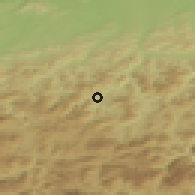 Shaded relief of the 50 km around Türnitz, drawn from the GMTED2010 grid