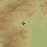 Shaded relief of the 51 km around Voitsberg, drawn from the GMTED2010 grid